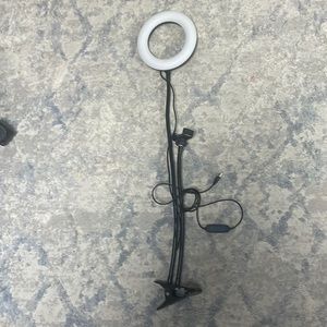 Large ring light and front camera light